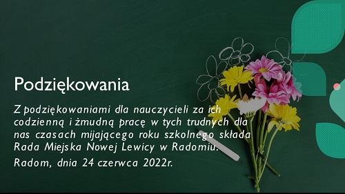 Nauczyciel podziękowania nr 1a