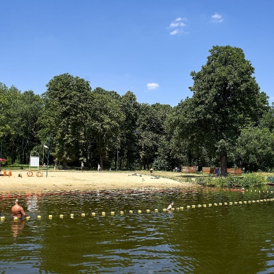 Nowa plaża na Stawach Stefańskiego